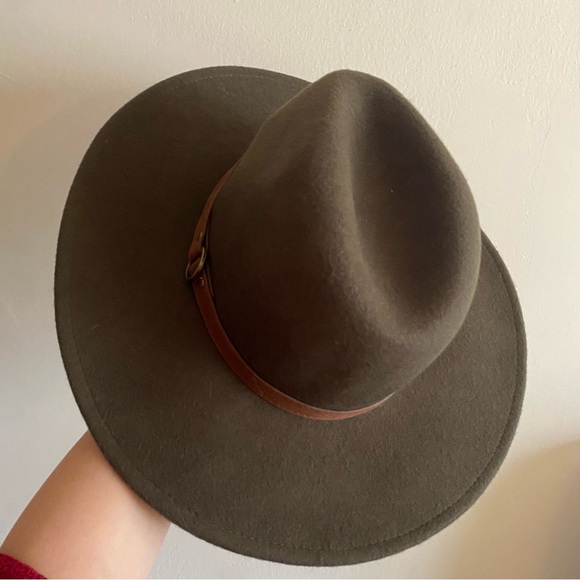 Artisan NY Olive Green Hat with Brown Band - Picture 3 of 5